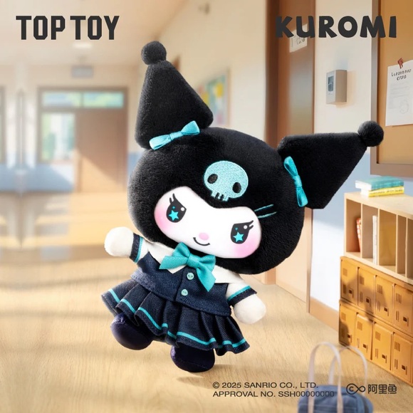 TOP TOY KUROMI School Life Vinyl Plush Keychain Blind Box-NEW SEALED - Picture 5 of 7